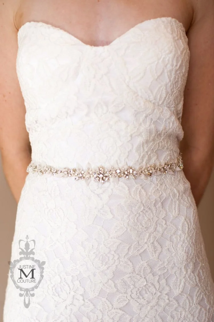 Georgous Justin M couture sash Pretty Polly sash by bridal design house Justine M Couture  main image 4