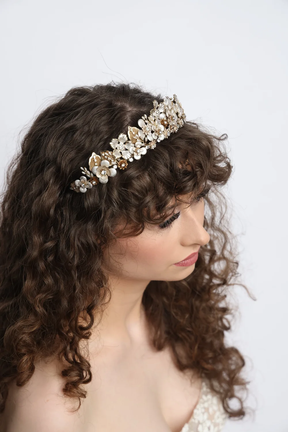 Justine M Couture Champagne Vine Headband Justine M. Couture | Bridal Headpieces, Hair Accessories main image 2