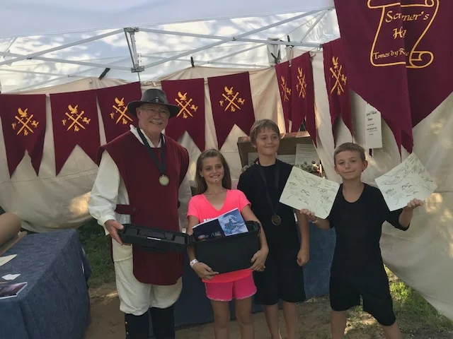 The winners of the treasure hunt!