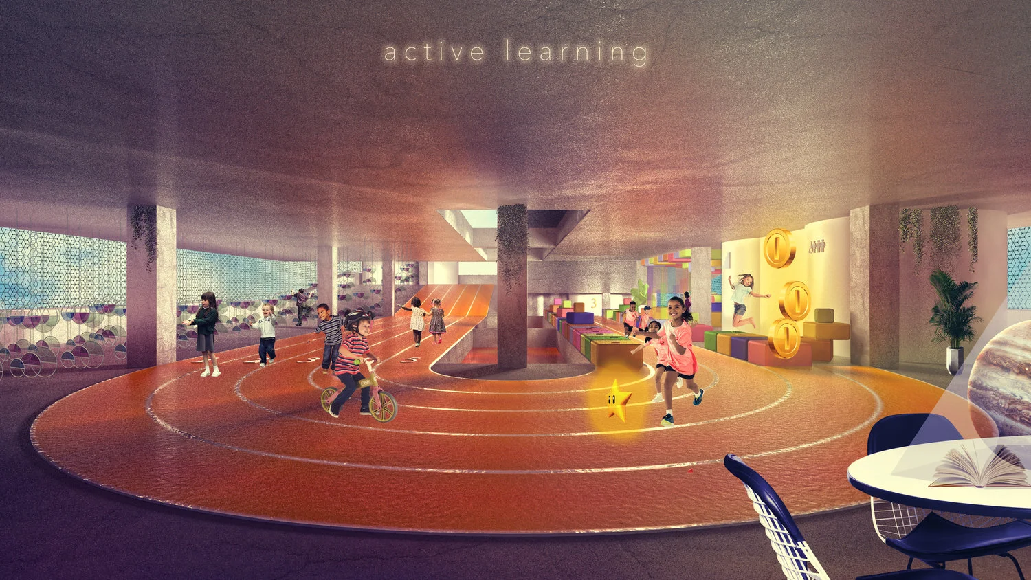Atelier Aitken Urban Carpark Library Gallery Active Learning Space Track.jpg