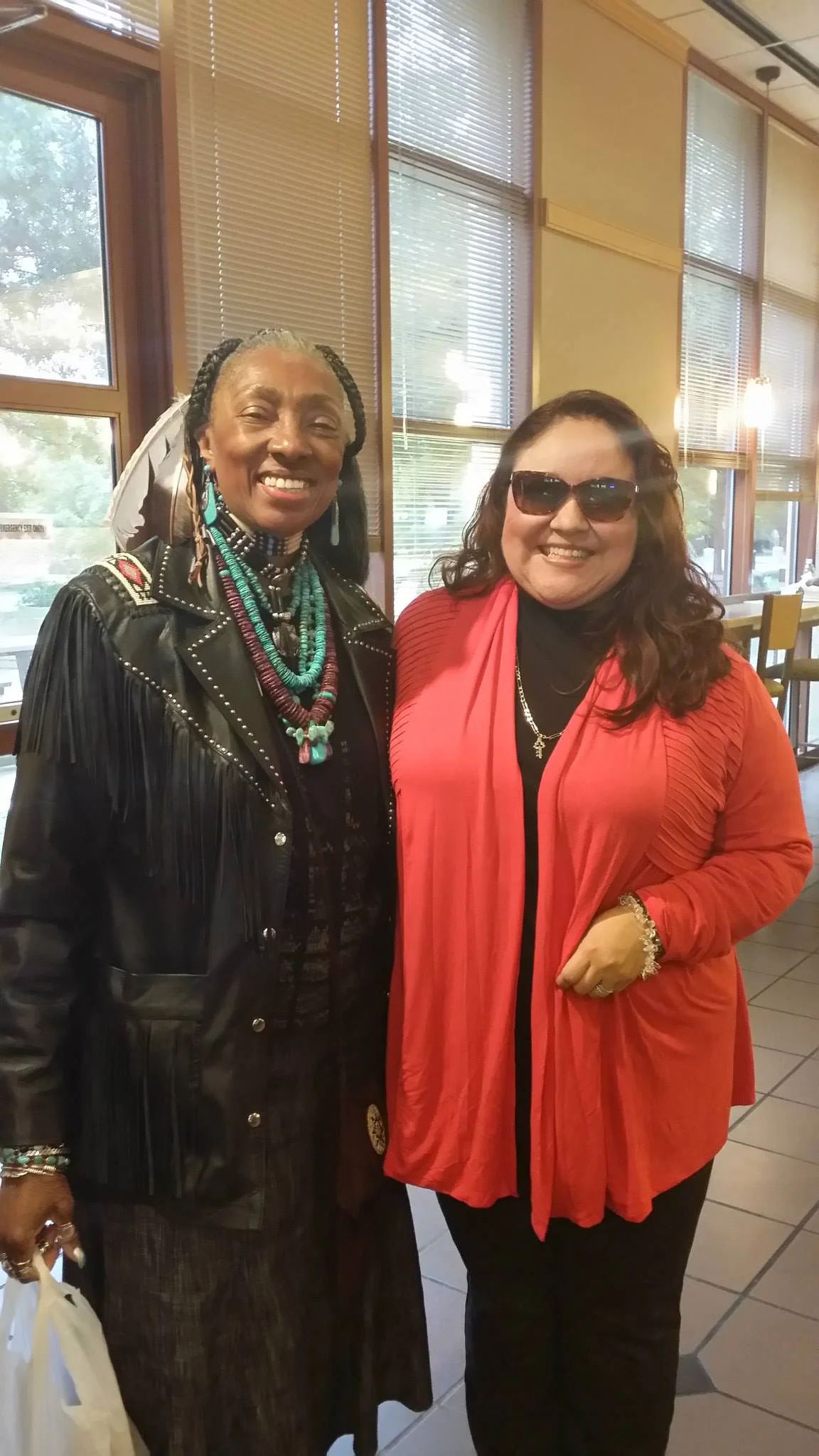 Karla Martinez and one of her loyal customers