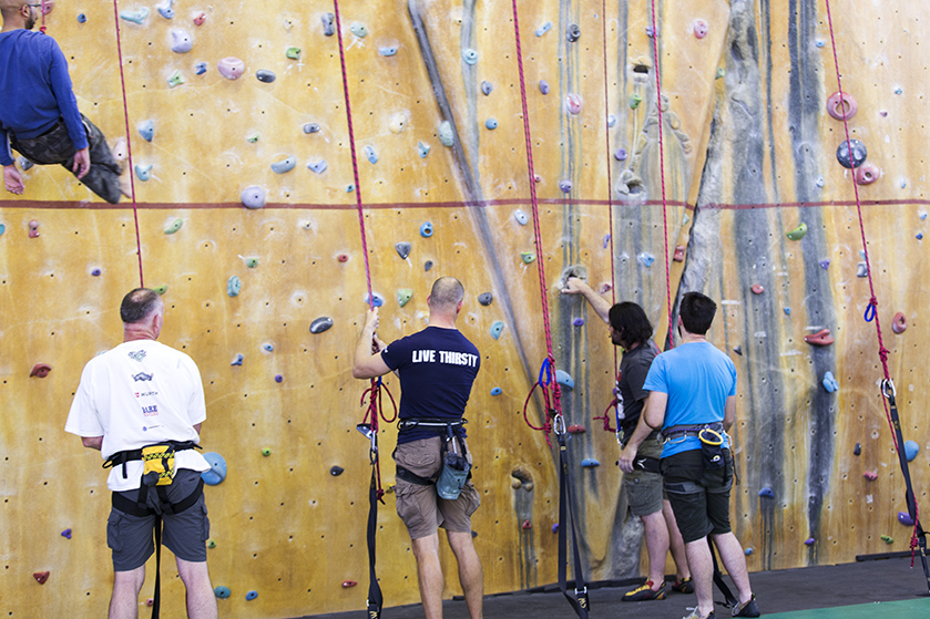 Senior Rock Wall climbing at PCYC Erindale Centre