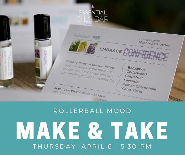 Mark your calendars for Thursday, April 6 - this is a class you won't want to miss out on! Come learn how to create essential oil blends to support your emotions and mood. This class will be limited to only 10 people, so reserve your spot today! Link in bio.