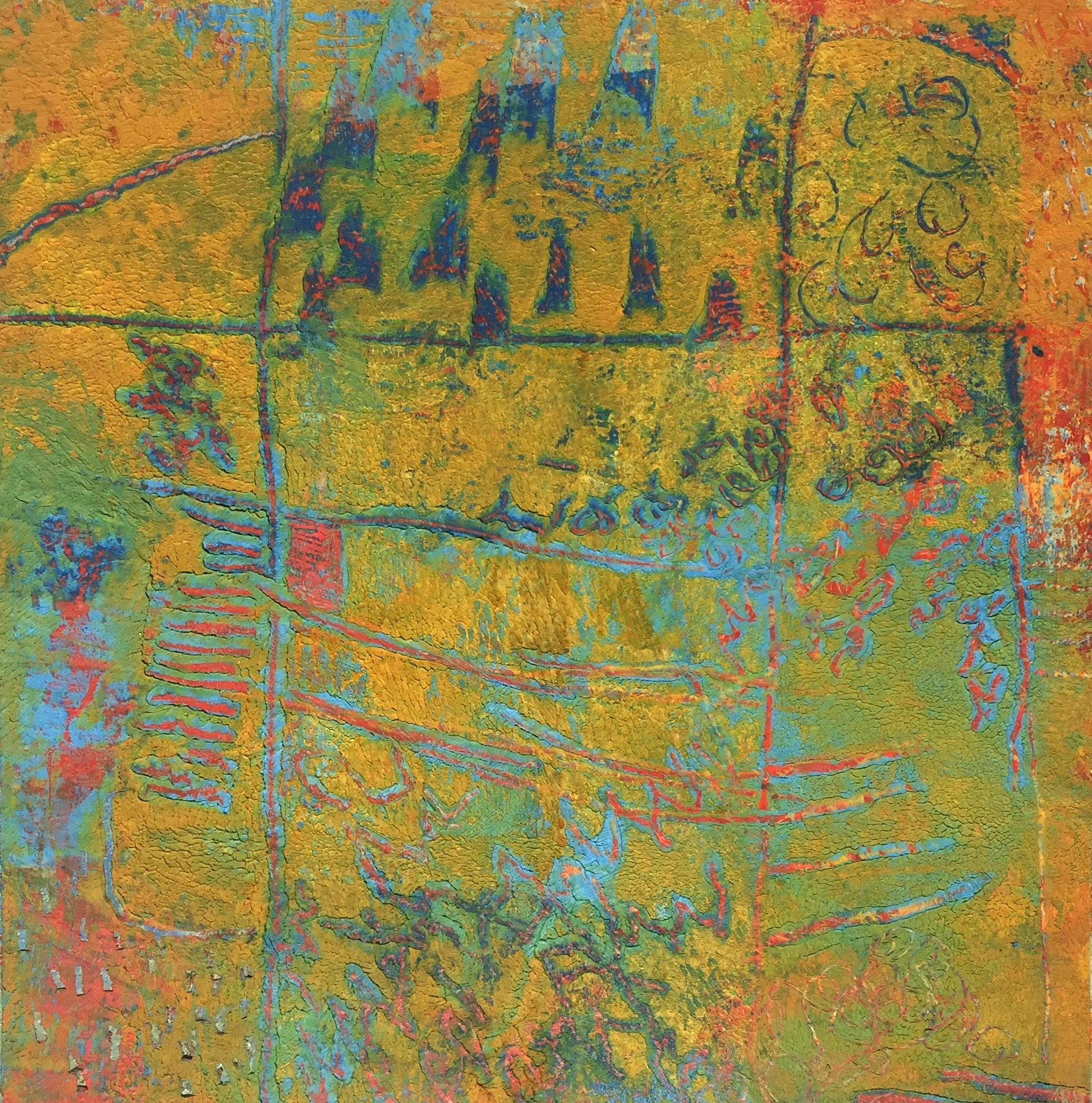 oil and cold wax on cradleboard 10” x 10” 2017 SOLD