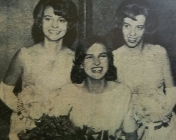 Montgomery's 1964 Royal Ambassadors. Queen Louise Kohout, 1st Princess Betty Tuma, and 2nd Princess Nancy Lind