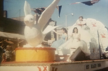 1956 Kolacky Day Royalty - Queen Gloria Miller with Dorothy David and Marion Jakes.