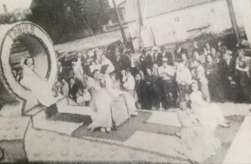 1949 Kolacky Day Royalty - Queen Deloris Schouviller with Betty Mae Soulek and Wanda Zelenka