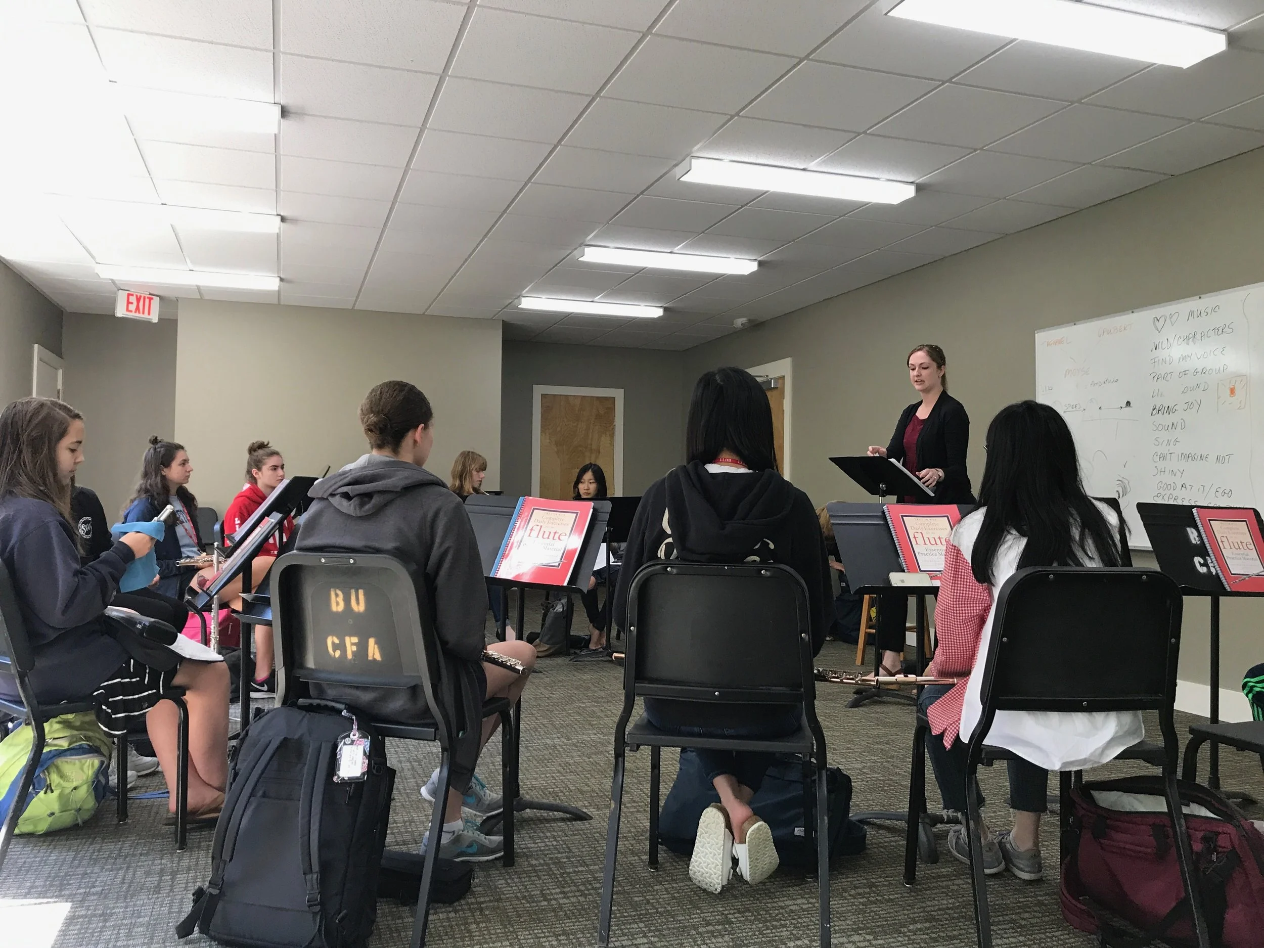 Class at Boston University Tanglewood Institute, 2017. 