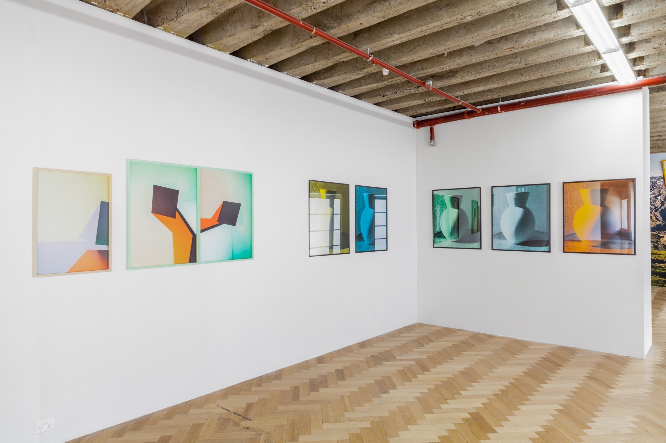 Wallpaper, site specific wallpaper (featuring images of Janina Green, Lydia Wegner, Xanthe Waite, Justine Varga, Jack Brown)