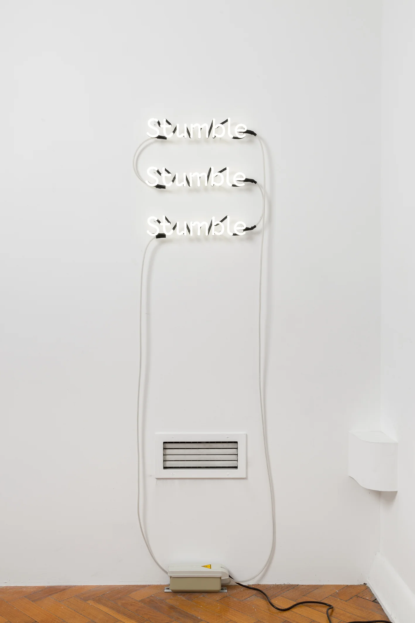 Anticipating the long sleep , Neon, 40 x 50cm, 2017