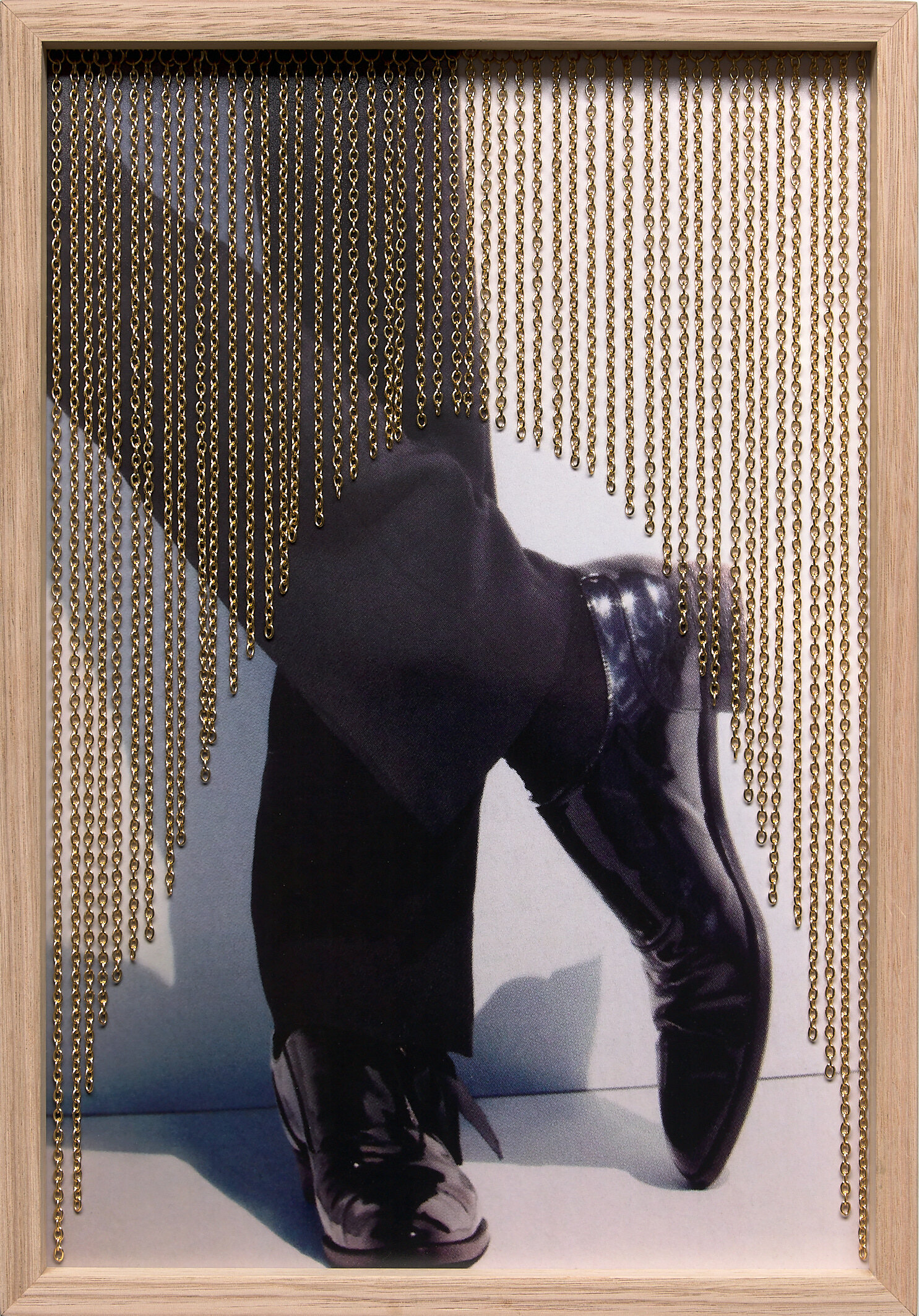   Slip , Chromogenic Print, Gold Plate Chain 