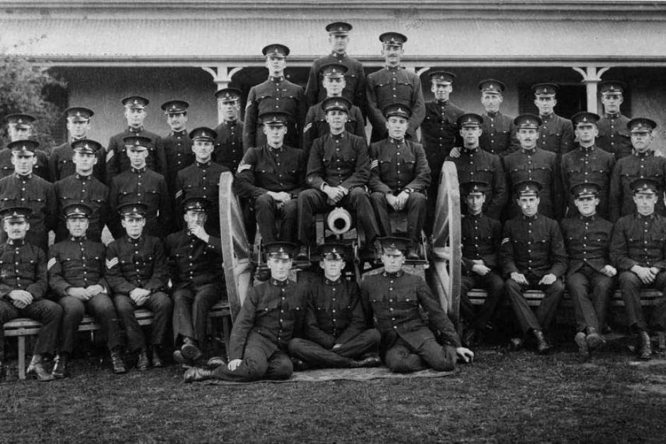 The first graduating class, August 1914