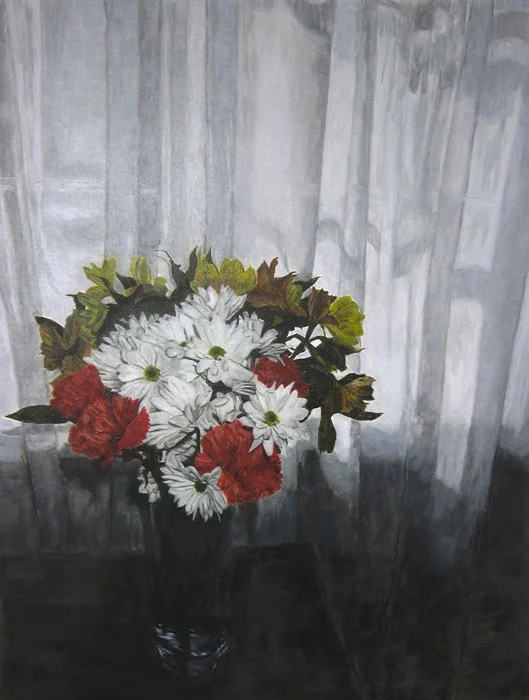 Flower Painting 2 2013 oil on canvas 36 x 27 in.