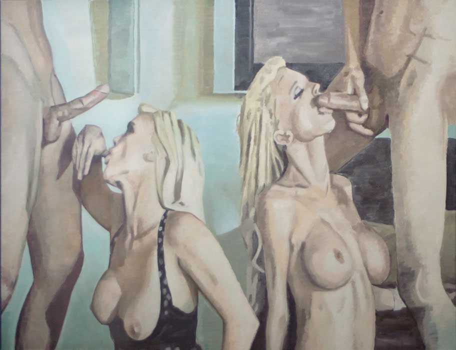  Porno Painting 2012 oil on canvas 46 x 60 in. 