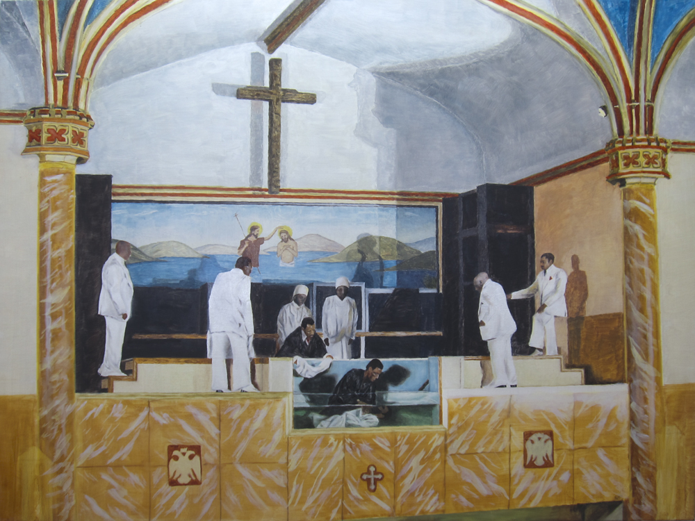  Study for 'Baptism' 2013 oil on canvas 36 x 48 in. 