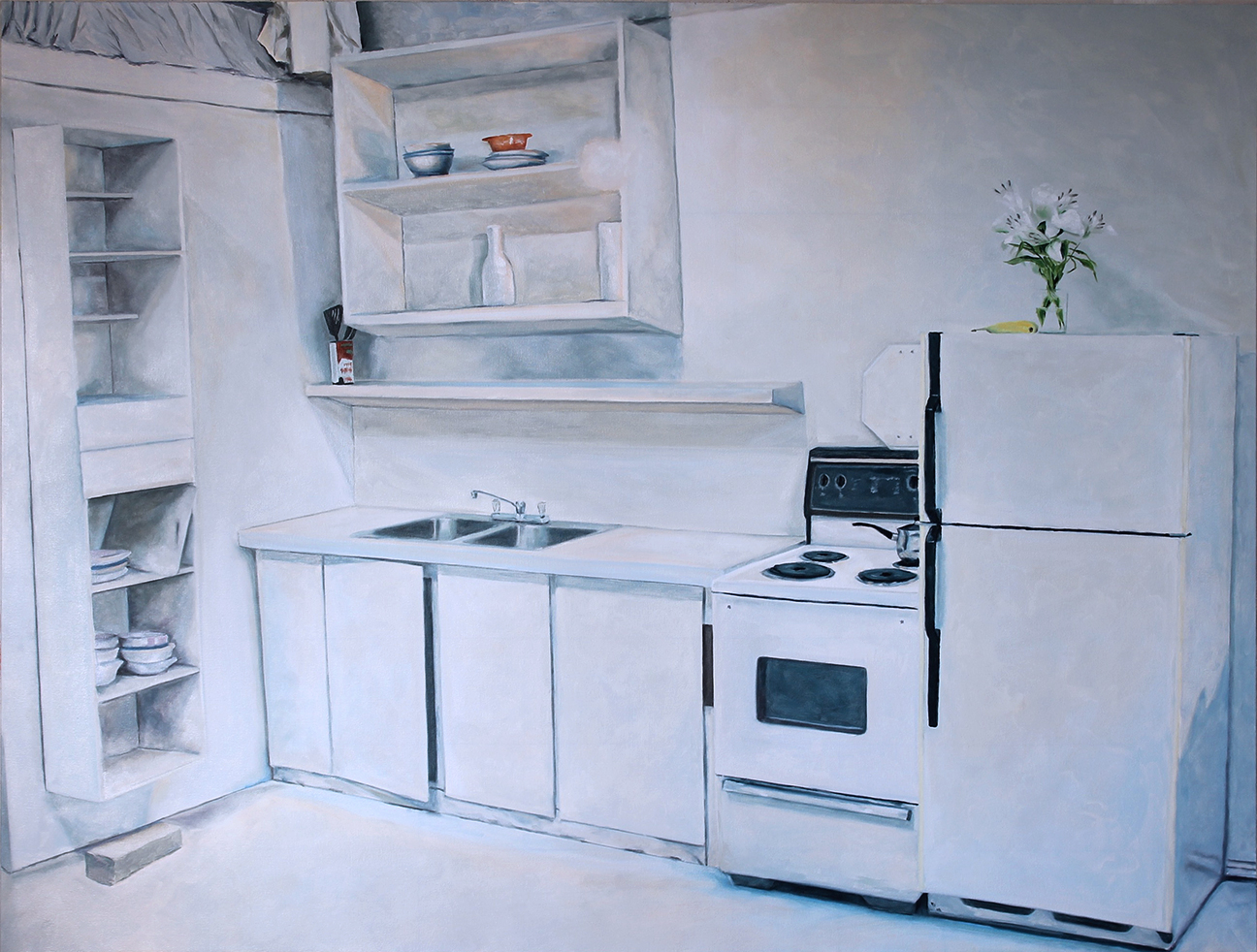  Kitchen 2016 oil on canvas 54 x 72 in. 