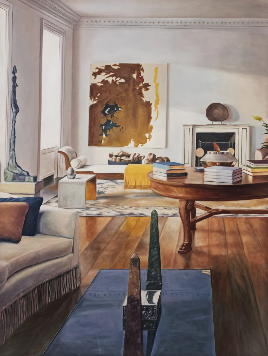American Collection Painting 25 (Still) 2018 oil on canvas 66 x 50 in.