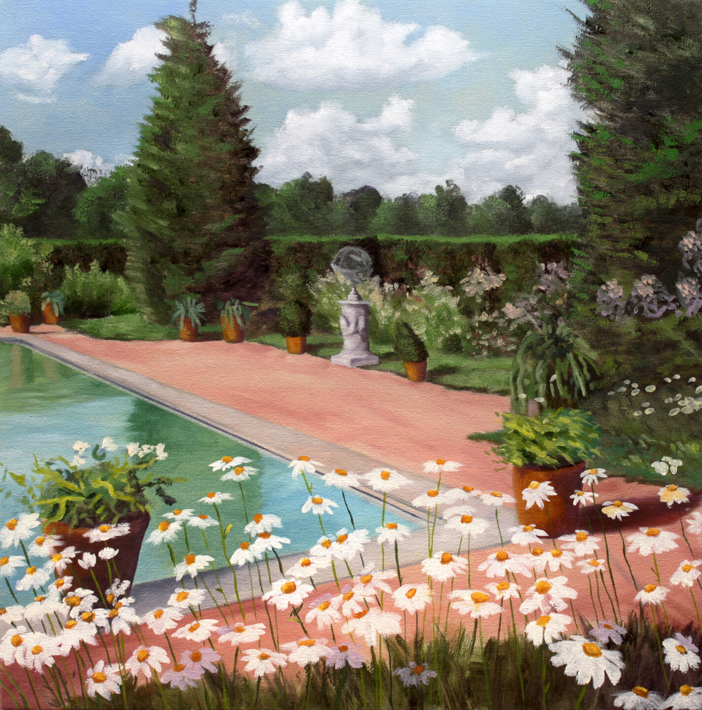  The Garden 2019 oil on canvas 20 x 20 in. 