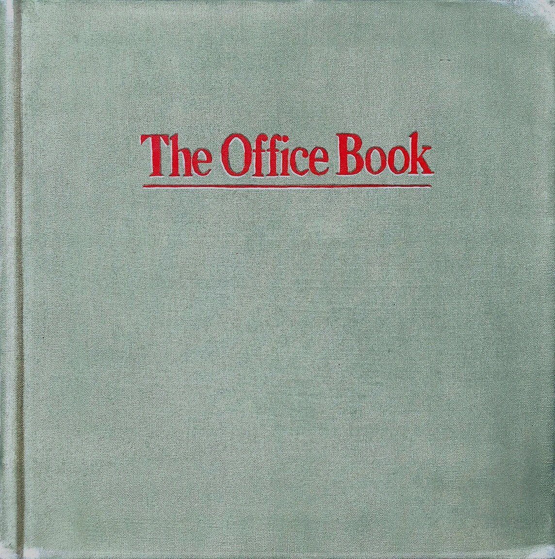  The Office Book 2019 oil on canvas 18 x 18 in. 