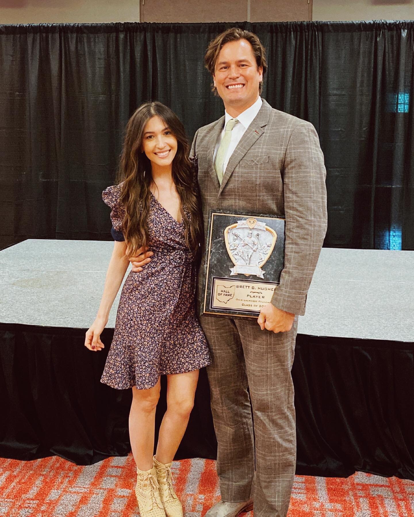 Could not be more proud of my amazing husband @bretthughes6 and his induction into the lacrosse hall of fame this weekend! Over the past 12 years I have been so incredibly inspired watching him play at the highest level and coach incredible teams, an