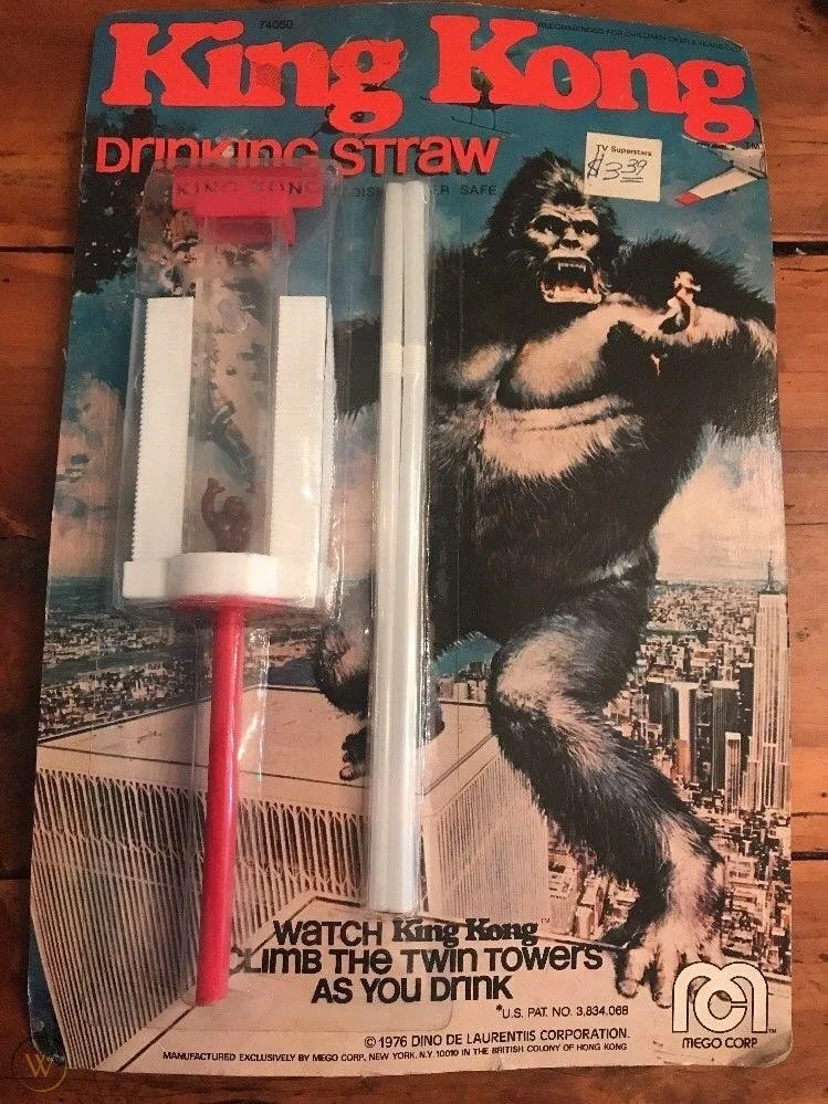 King Kong Straws by Mego — Black Cat Imaging