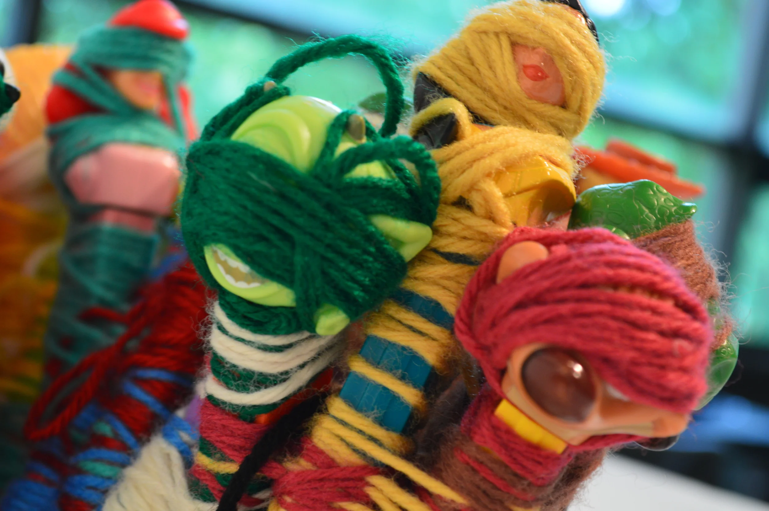  detail of  Laughters  (L-R: Ariel, Mike, Pocahontas, Timon) 