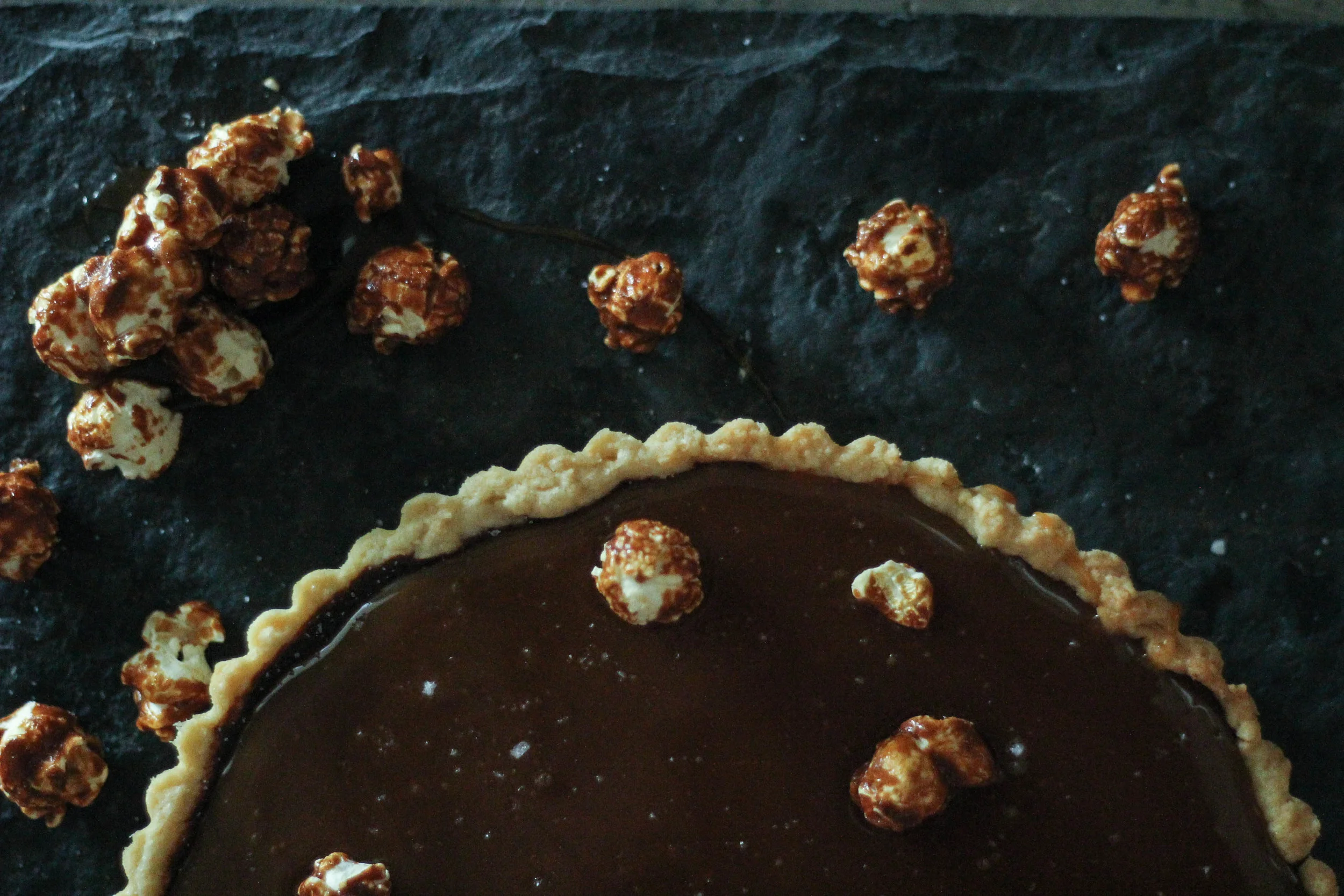 New Year's Eve Tart [ Chocolate + Salted Caramel]