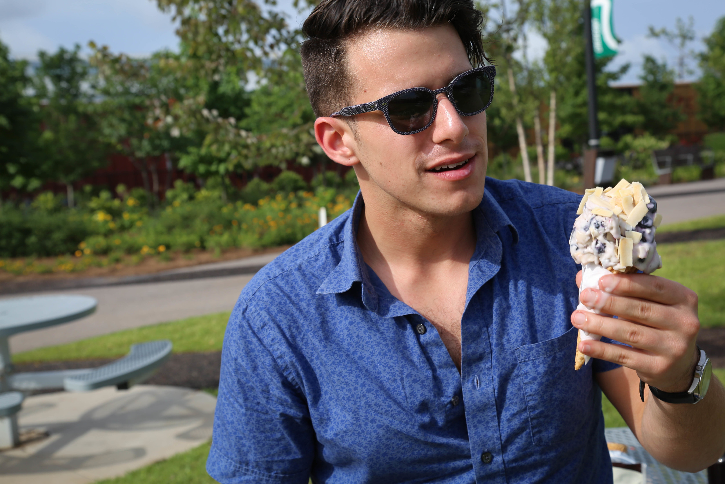 "Hey, Matt, I think this ice cream is melting."