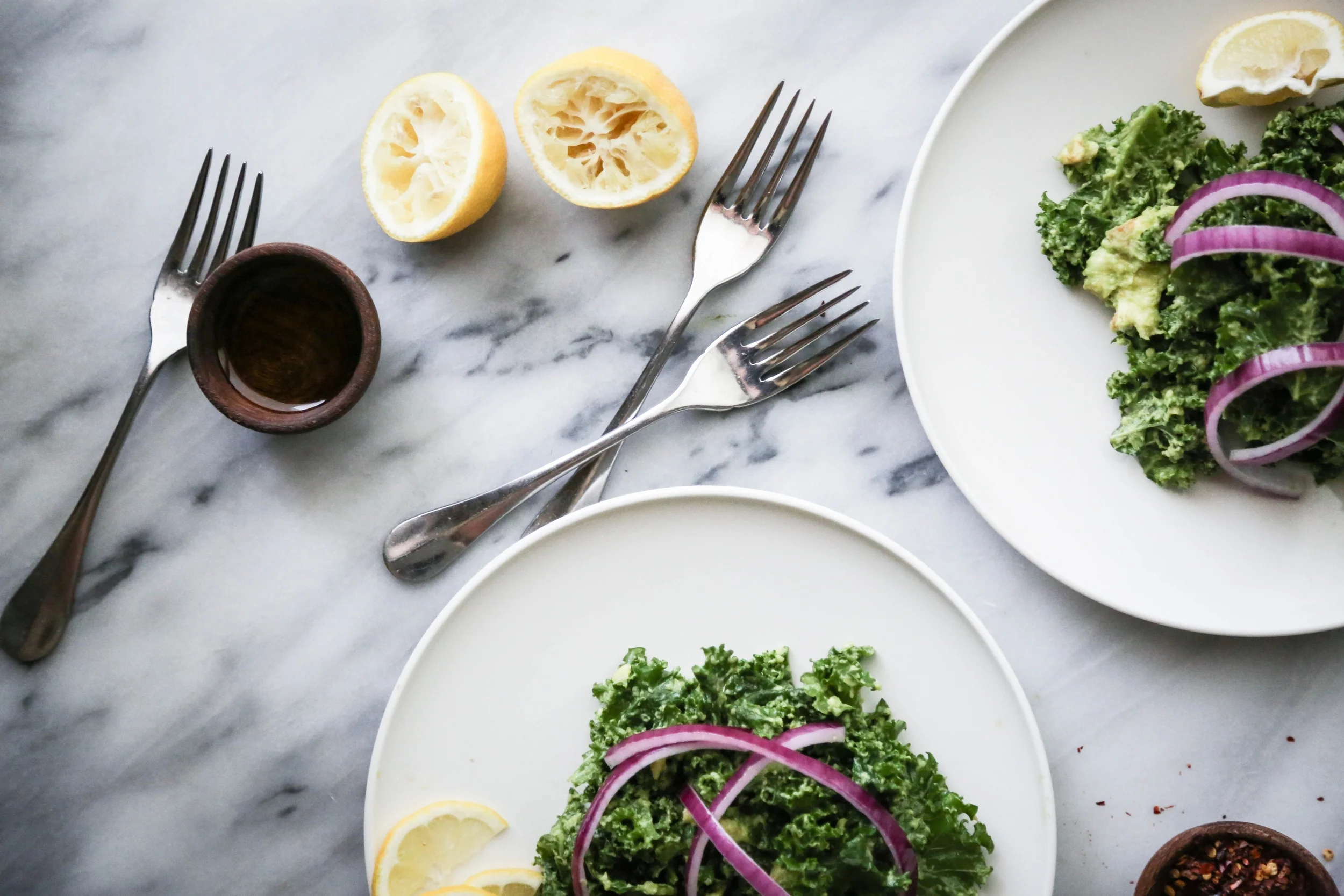 Just Another Kale + Avocado Salad