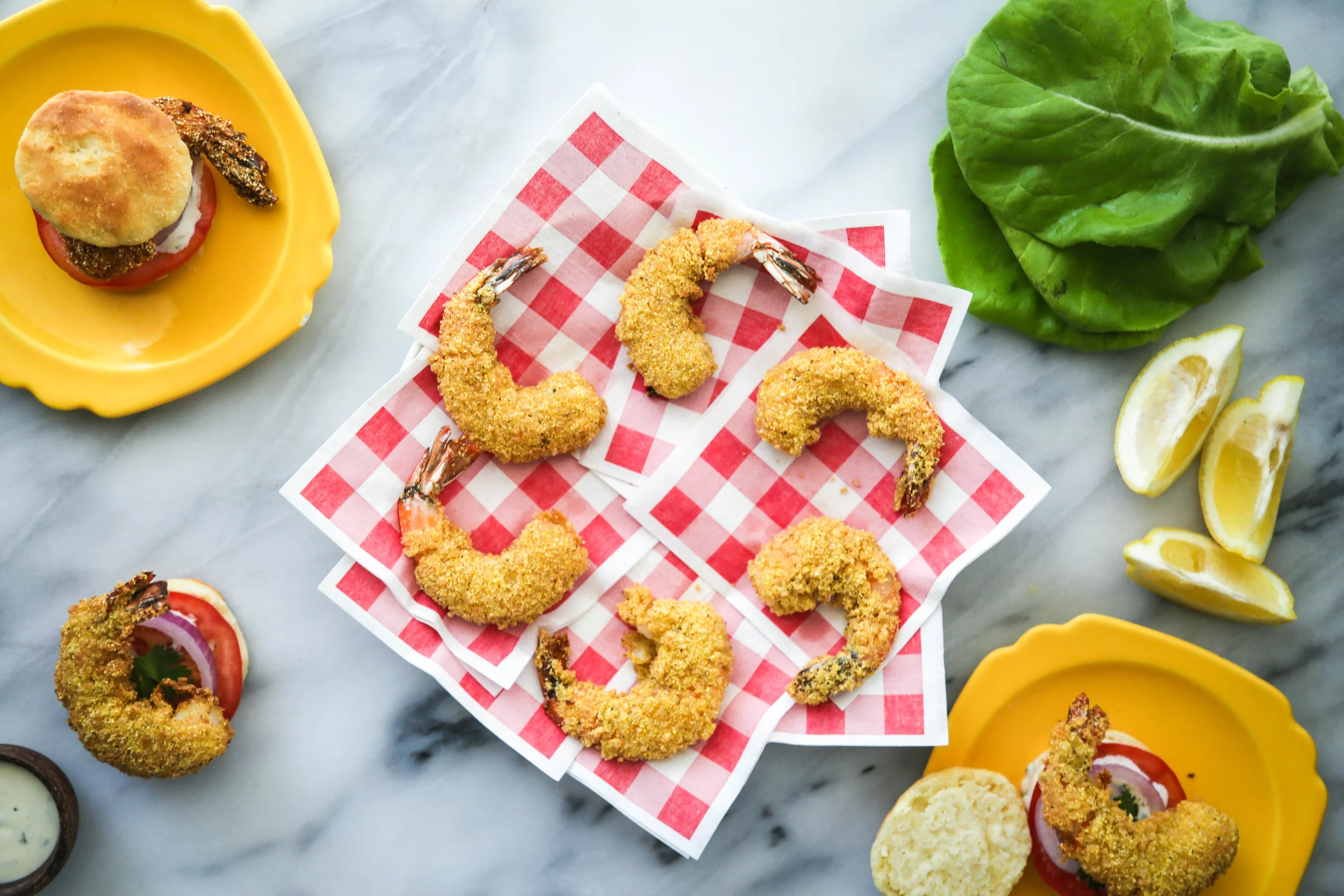 Fried Shrimp Biscuit Sliders + A Giveaway!