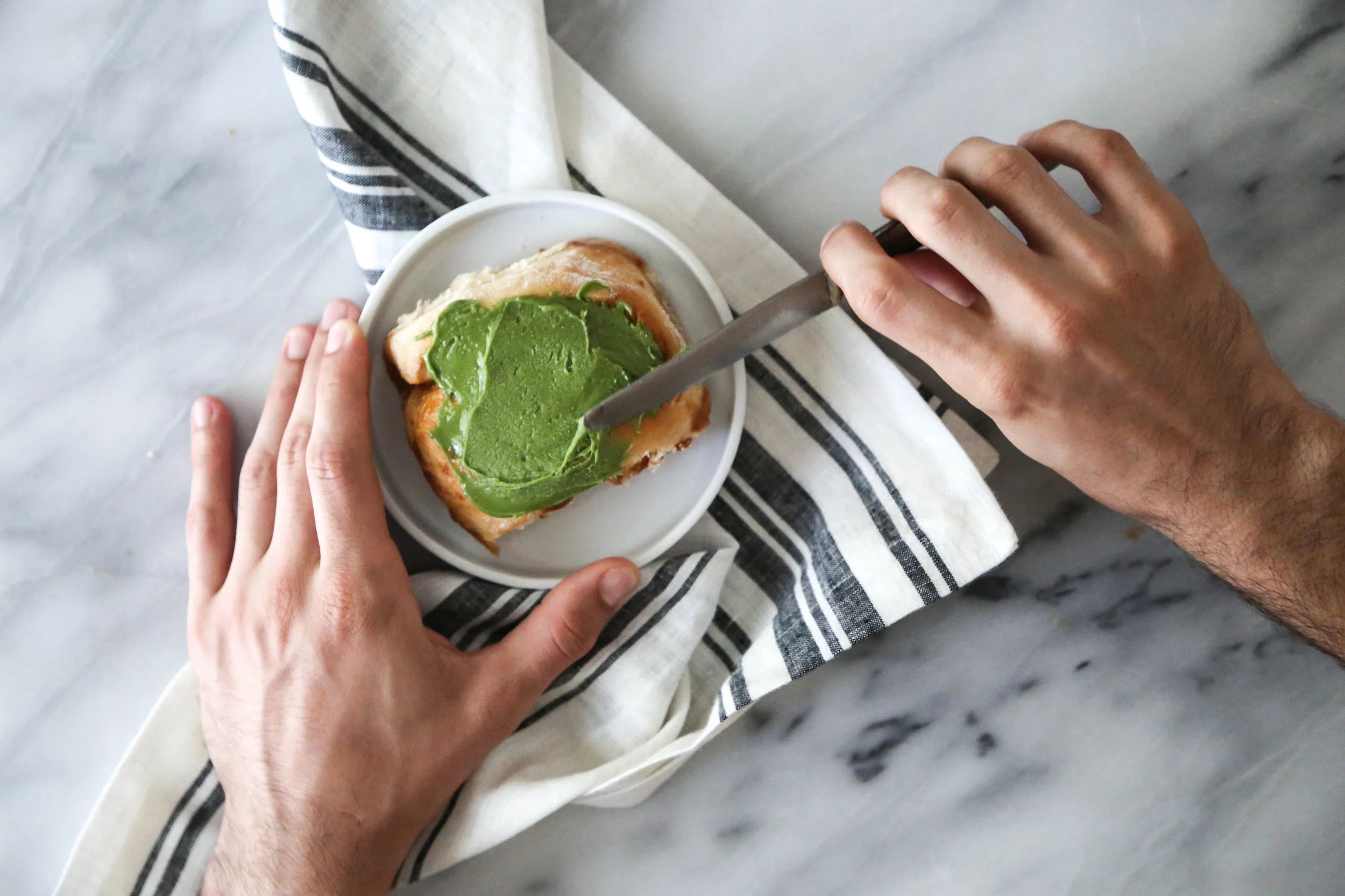 Apricot Matcha Breakfast Rolls