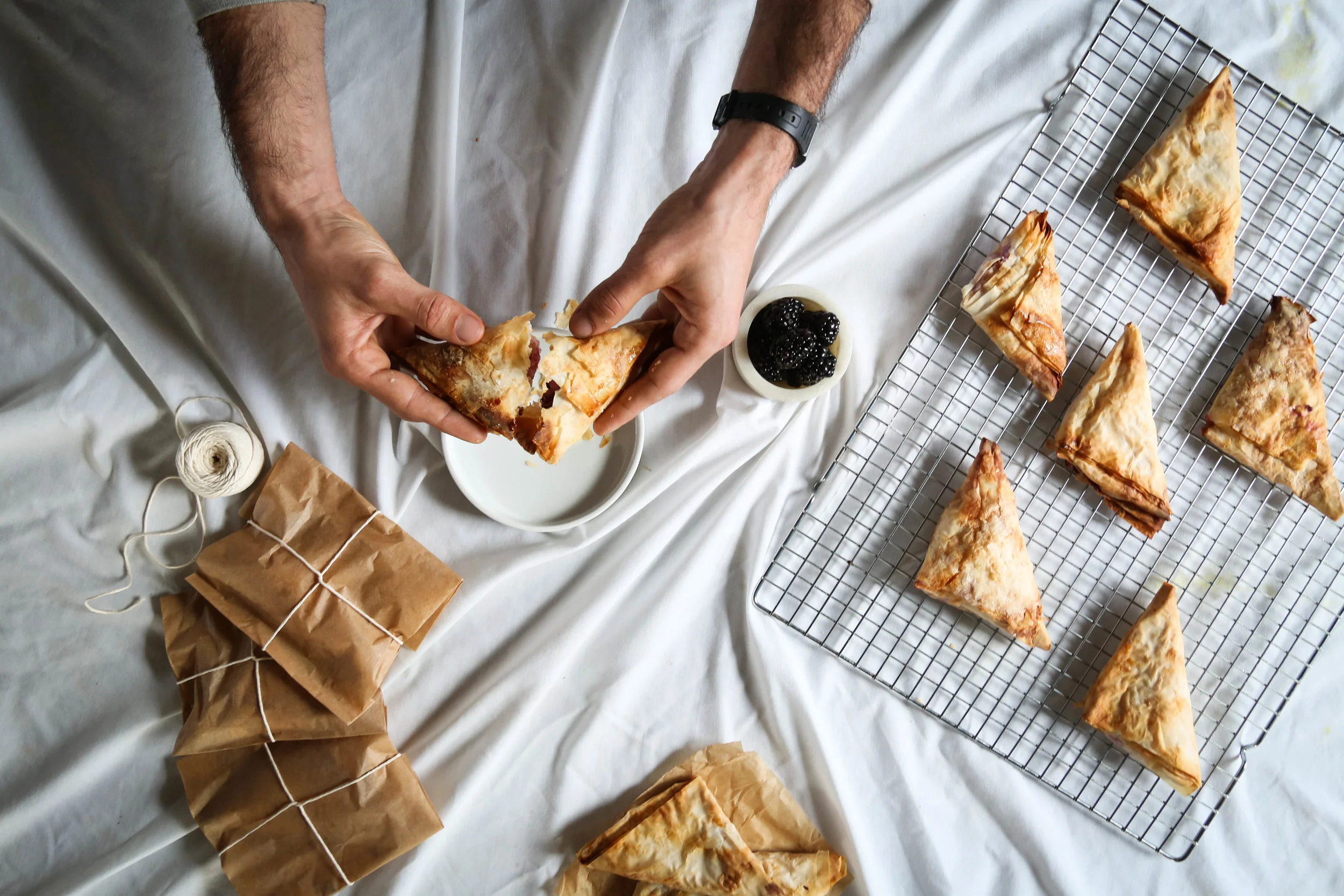 Blackberry Ricotta Turnovers