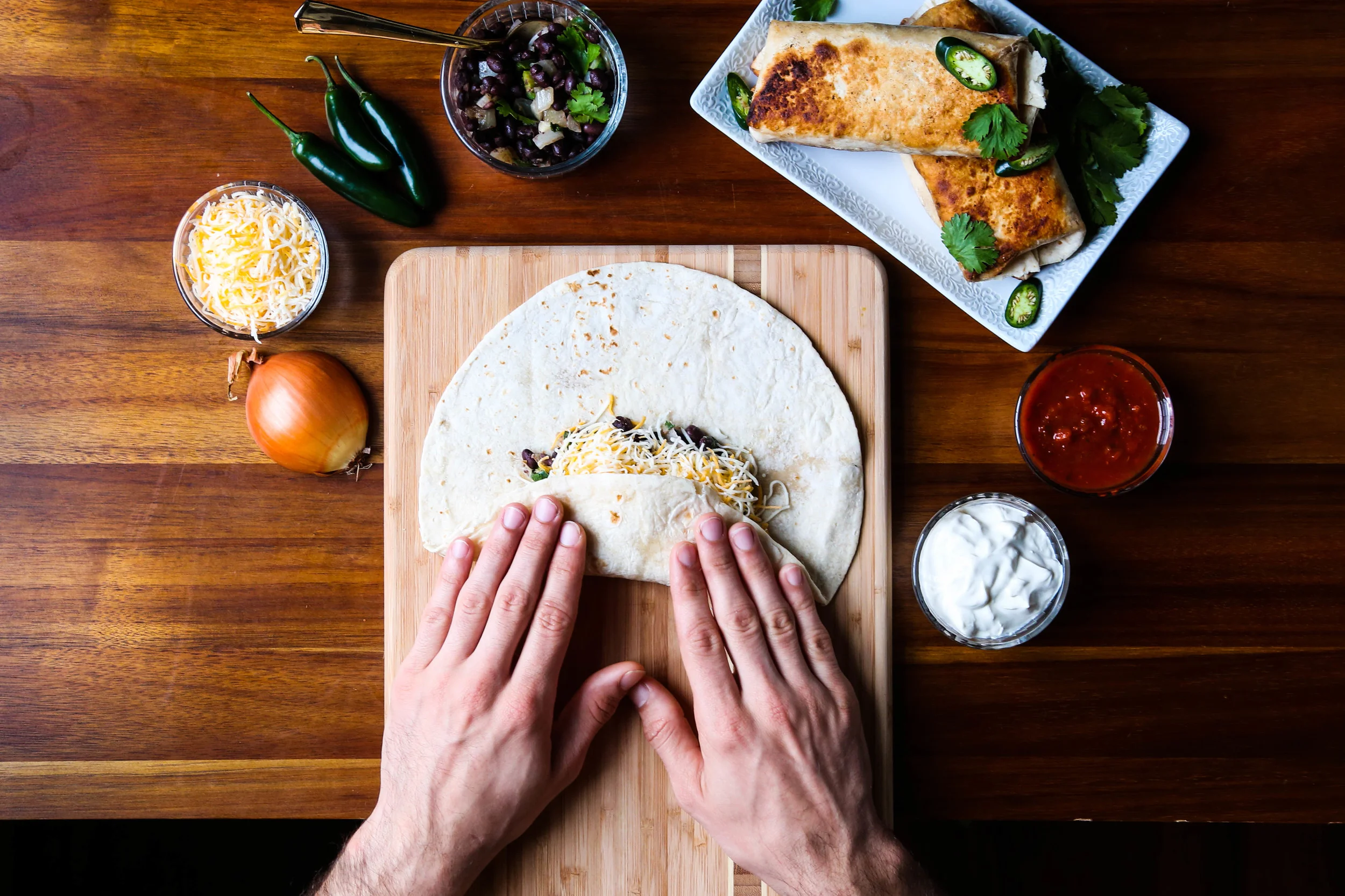 Grilled Basic Bitch Breakfast Burrito