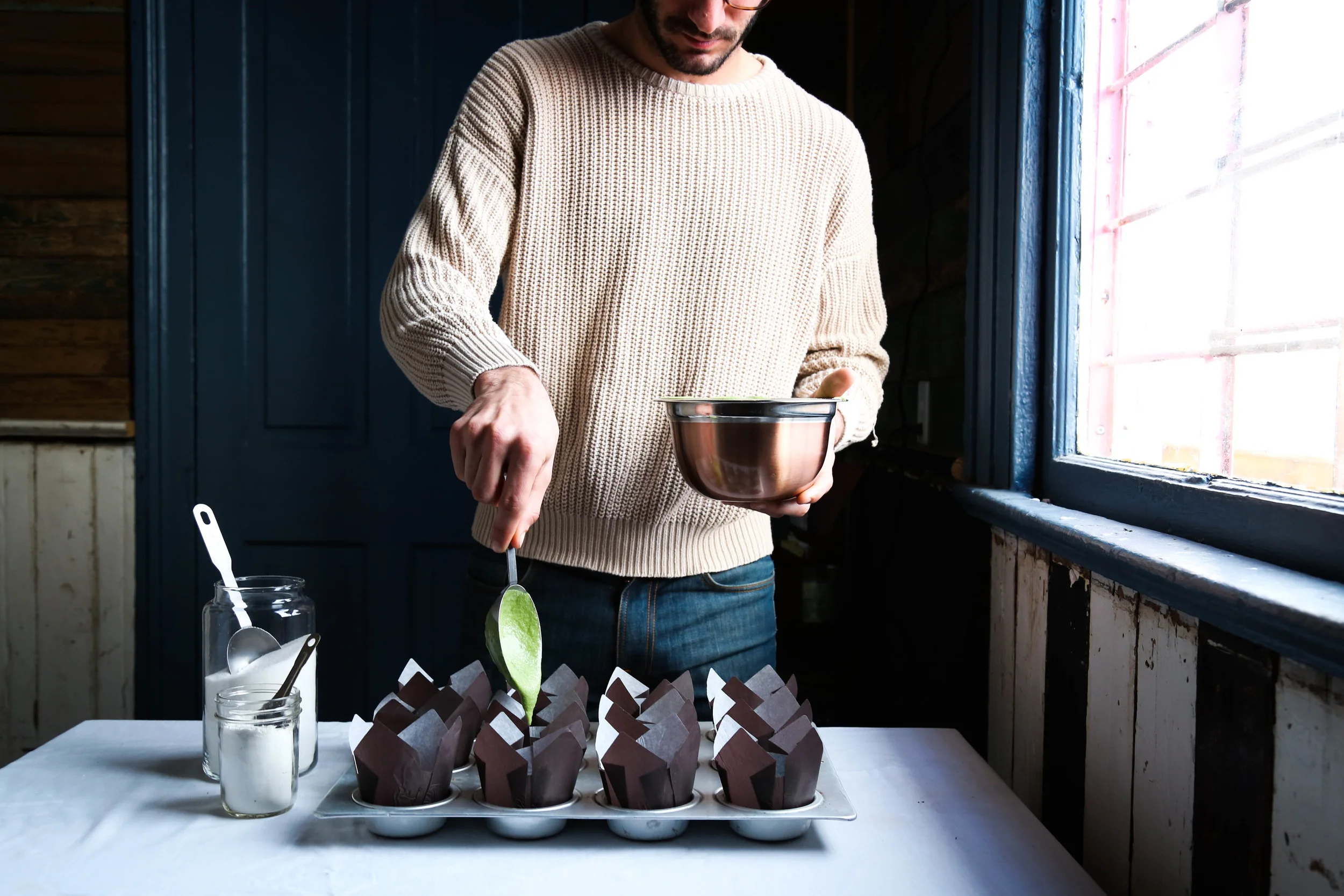 Matcha Rose Cupcakes