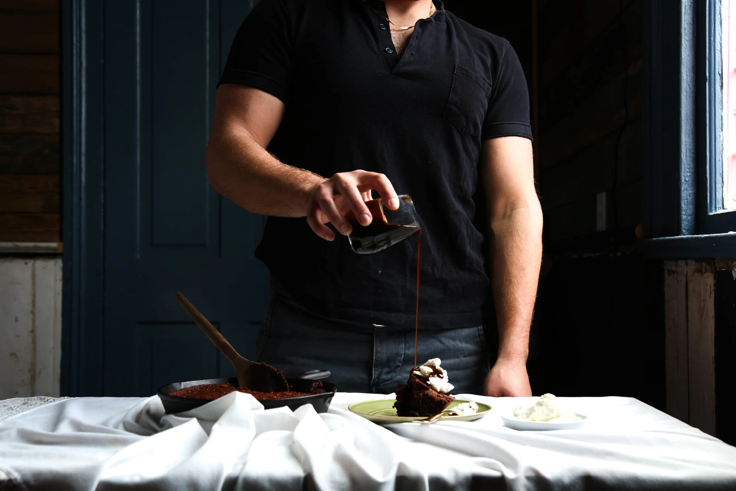 Stout Beer Chocolate Skillet Cake