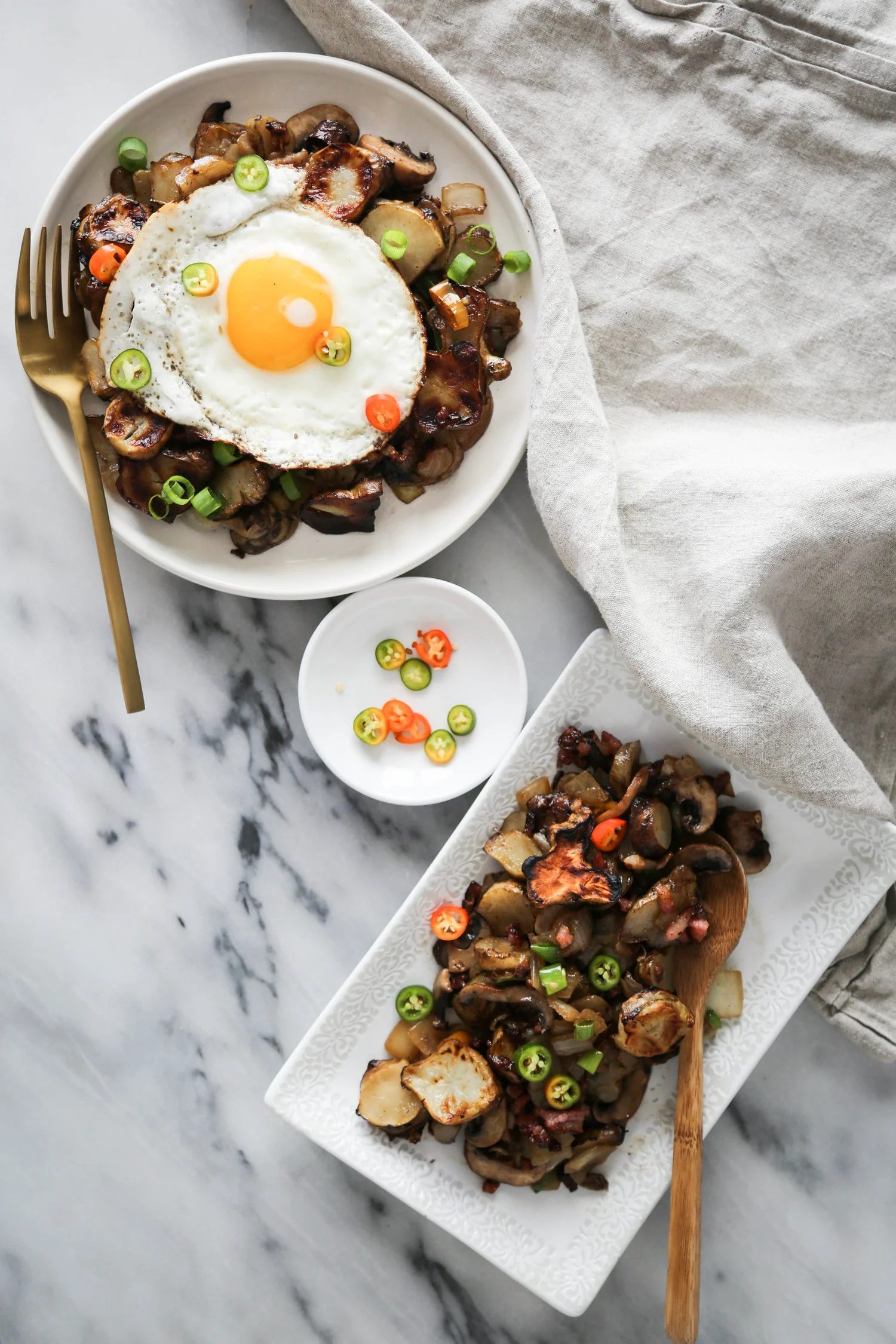 Sunchoke & Pancetta Hash
