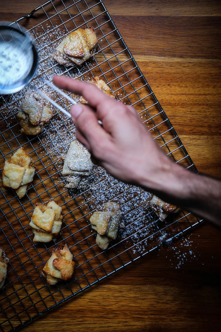 Orange, Rose, and Pine Nut Rugelach