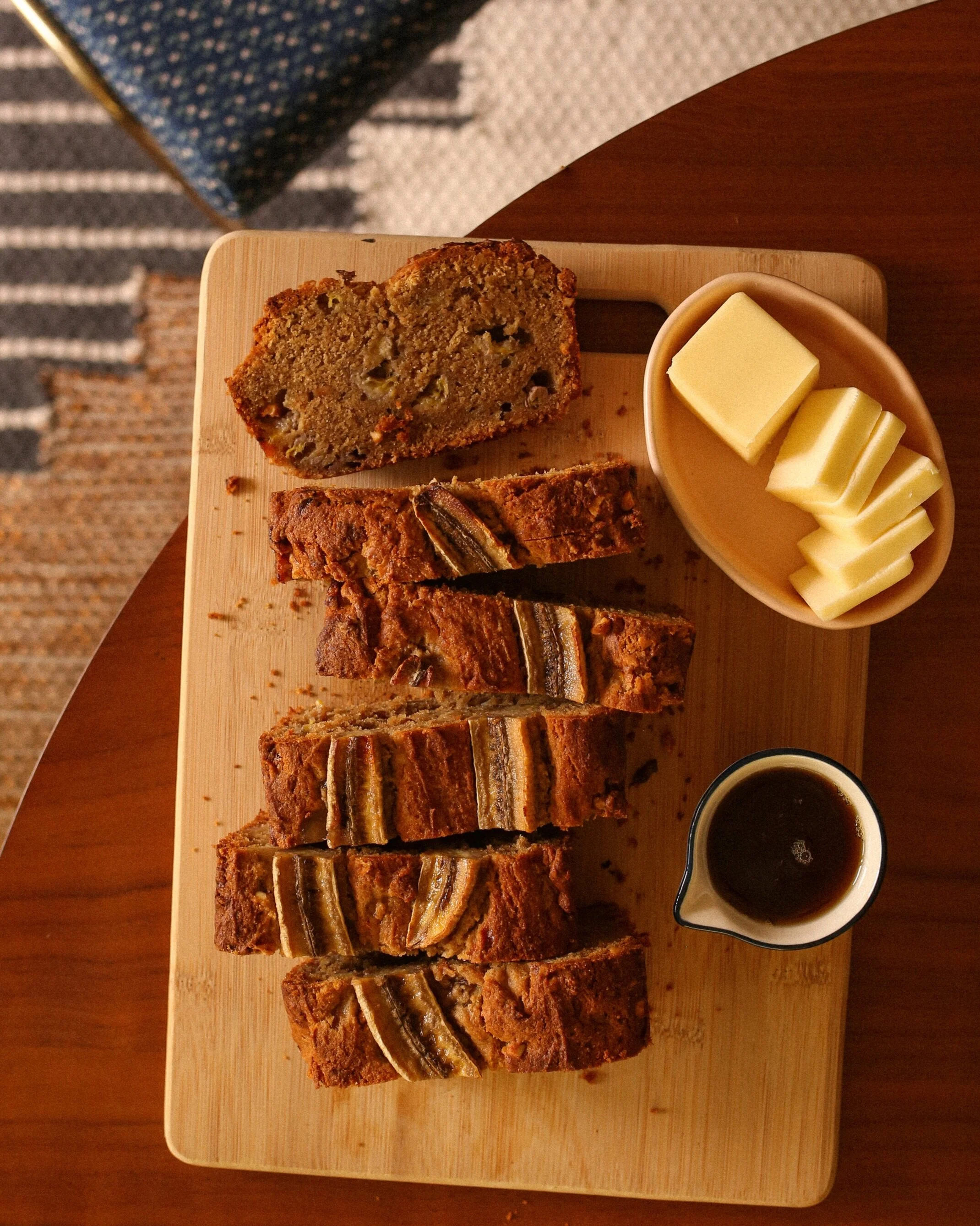 Single Bowl Peanut Butter Banana Bread