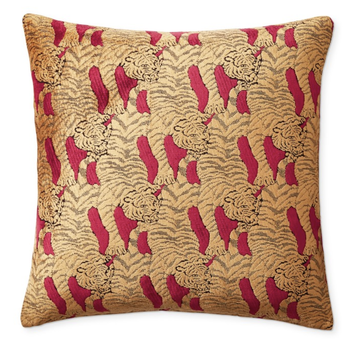 Tiger Velvet Jacquard Pillow Cover