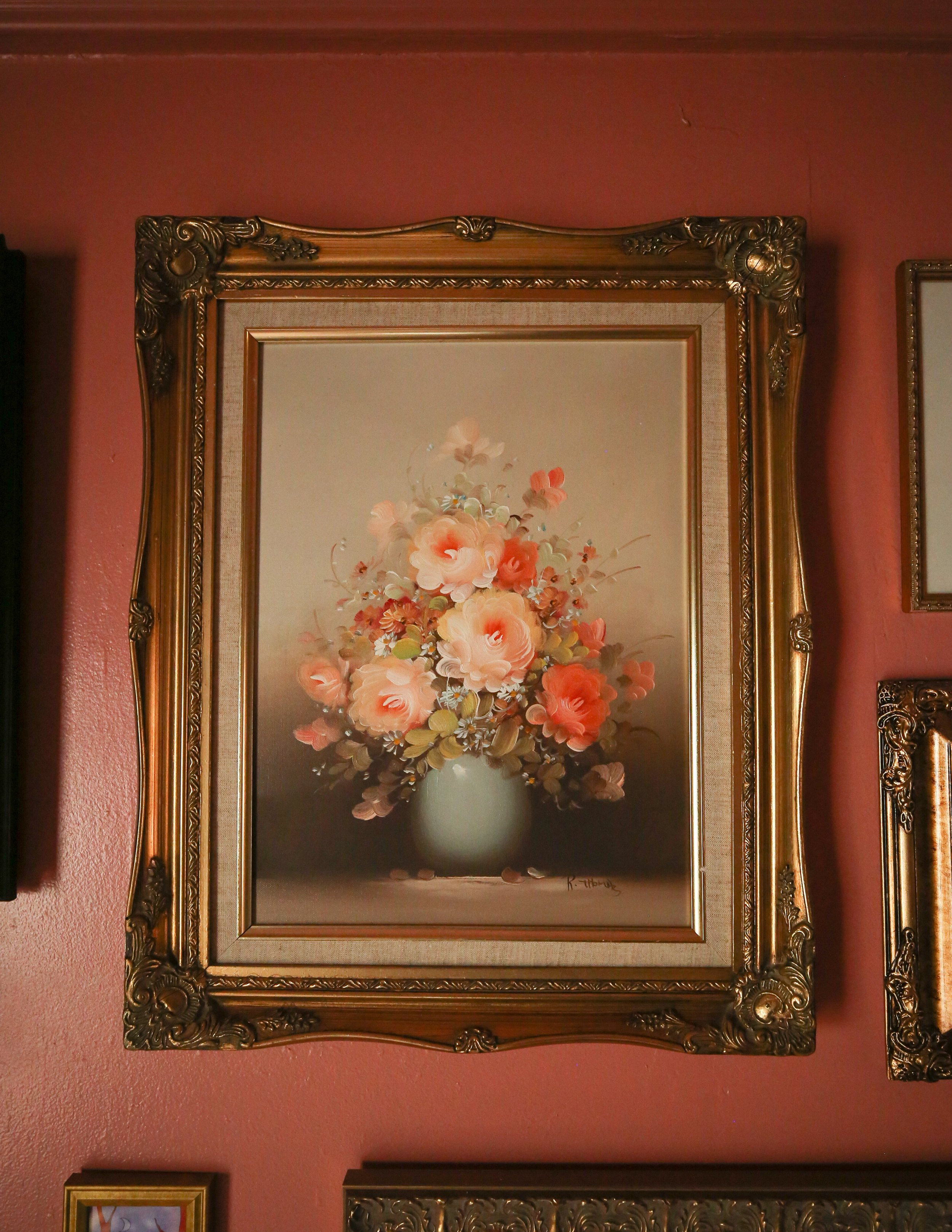Oil painting of a bouquet, found on consignment