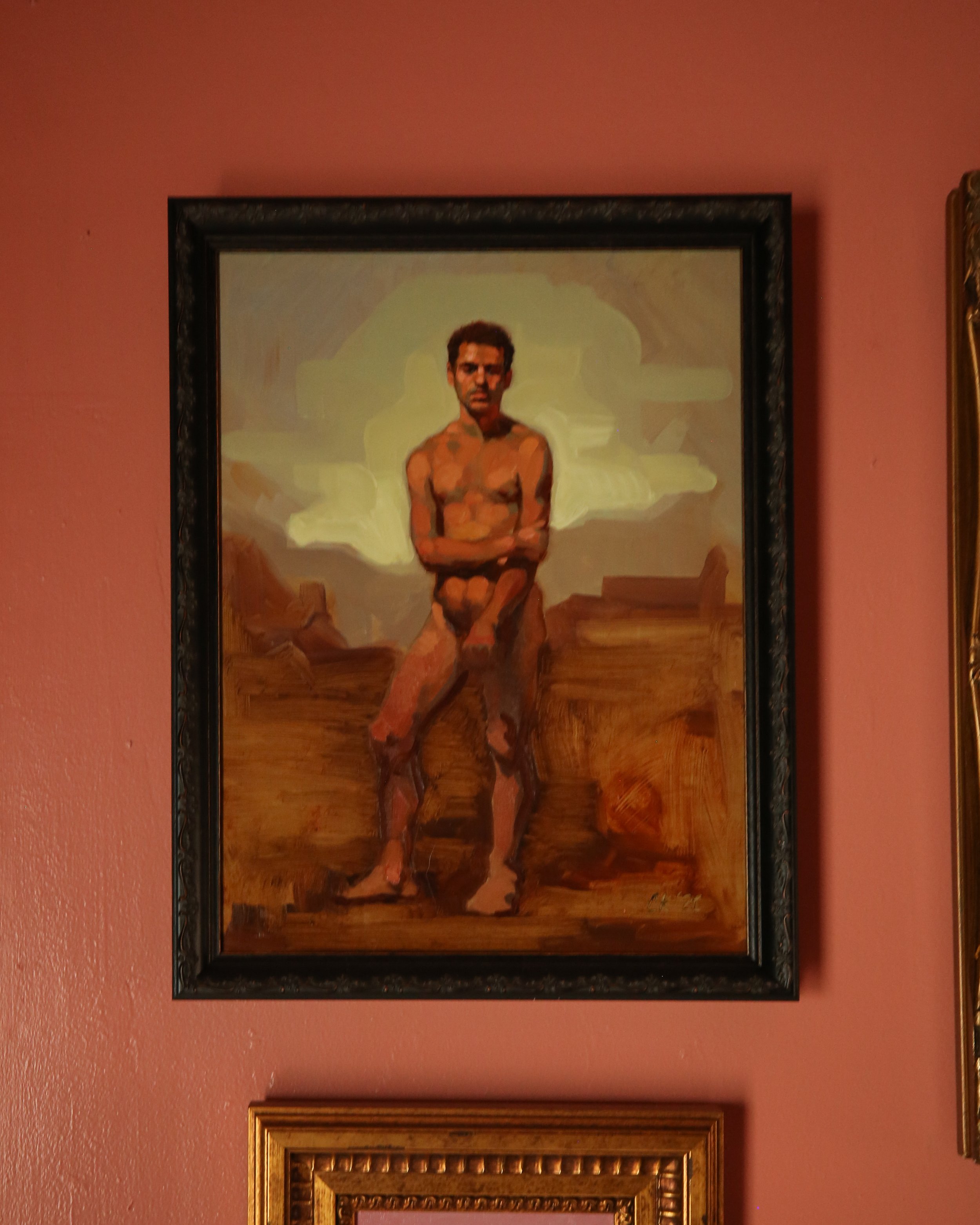 "Male nude" by Chris Kelly, purchased from artist