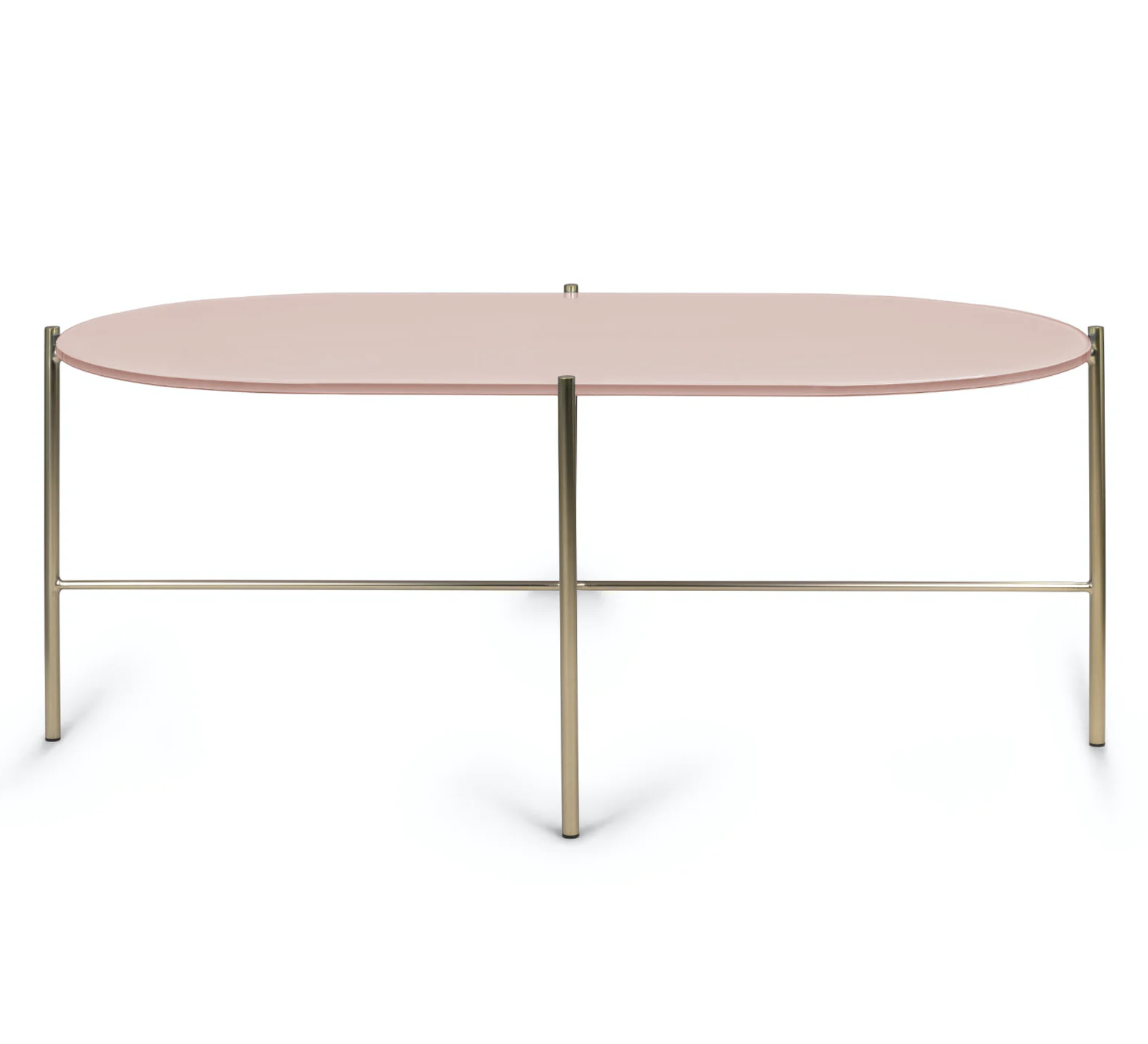 Silicus Pink Oval Coffee Table