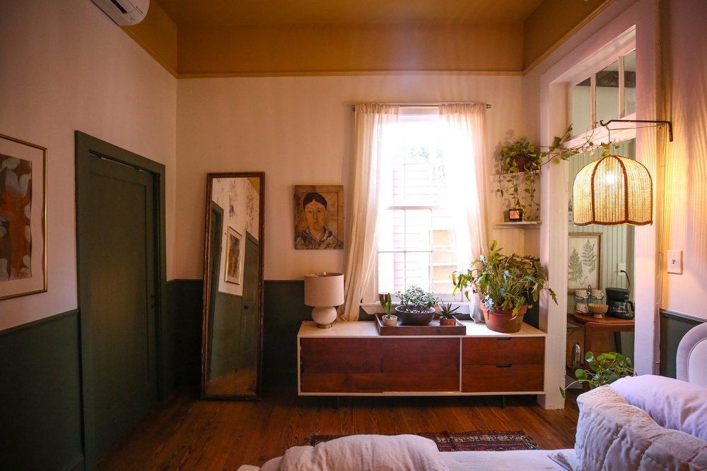The Garden Apartment Bedroom Makeover — Probably This - Apartment Makeover With A Green Twist