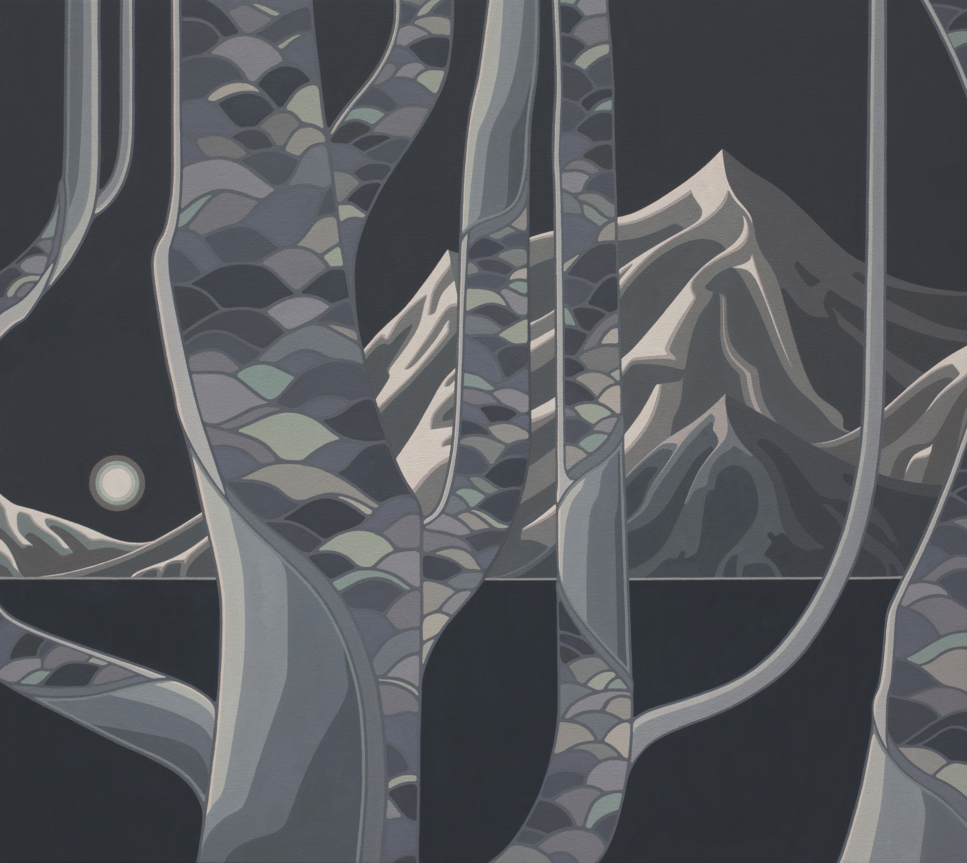   Untitled Landscape   Oil on Canvas  34” x 38”  2021 