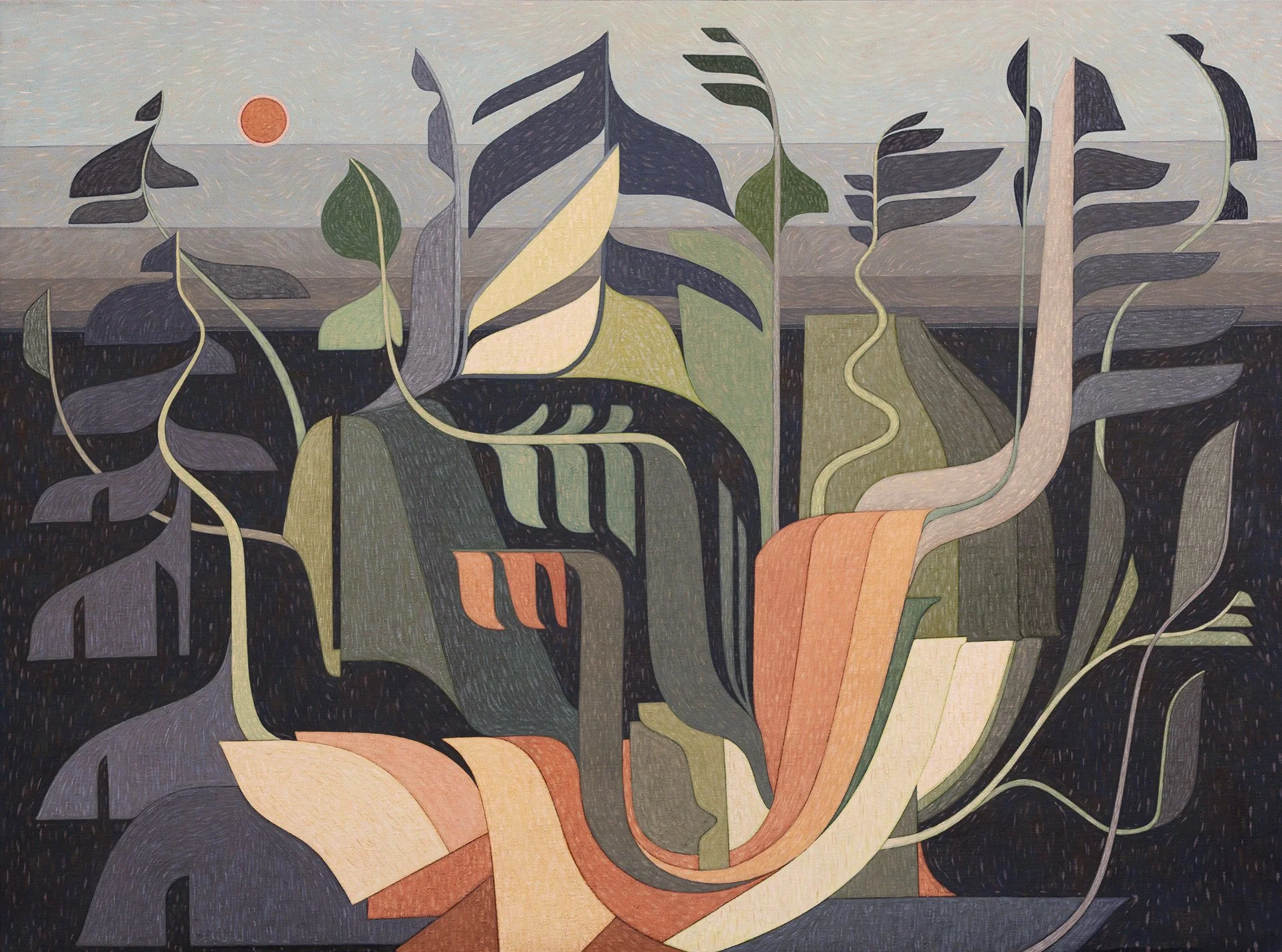   Phototropism 6   Oil on Linen  30” x 40”  2023 