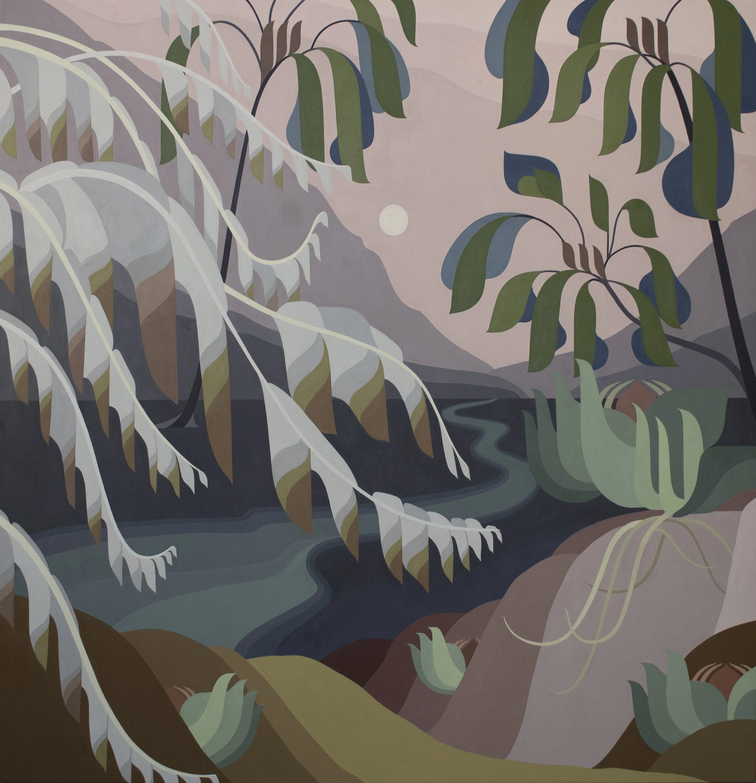   Untitled Landscape 3   Oil on Canvas  48” x 50”  2024   