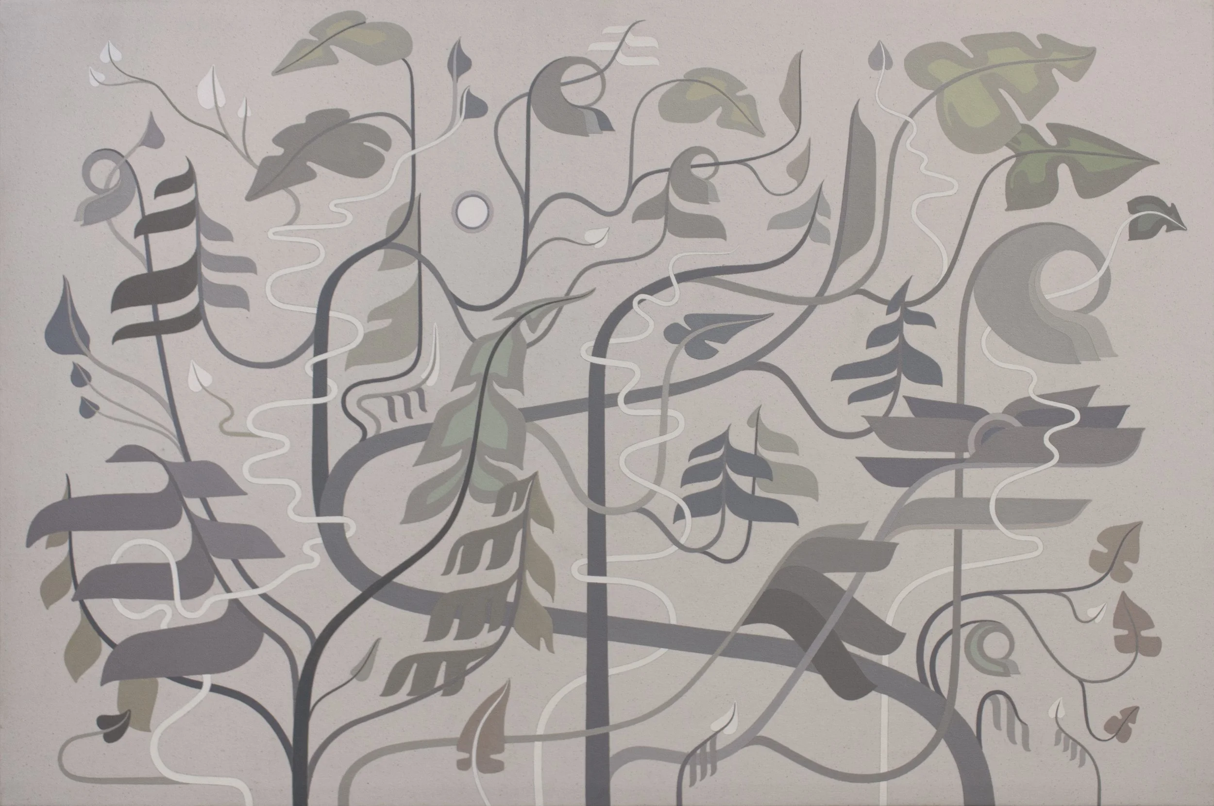   Phototropism 8   Oil on Canvas  30” x 45”  2024 