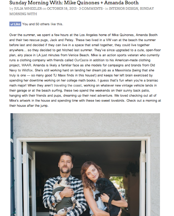 At Home With Amanda Booth & Mike Quinones
