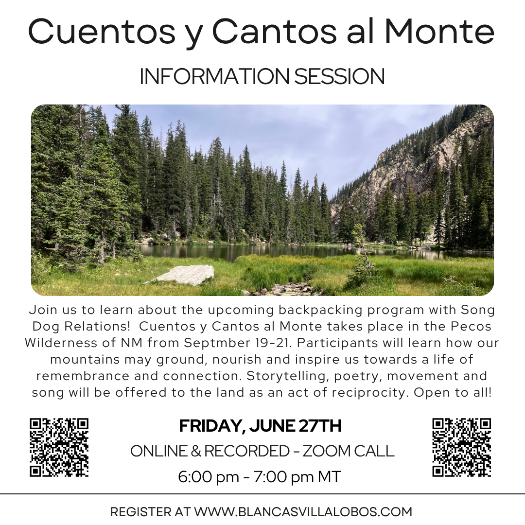 Online Info Session for Cuentos y Cantos al Monte, New Mexico