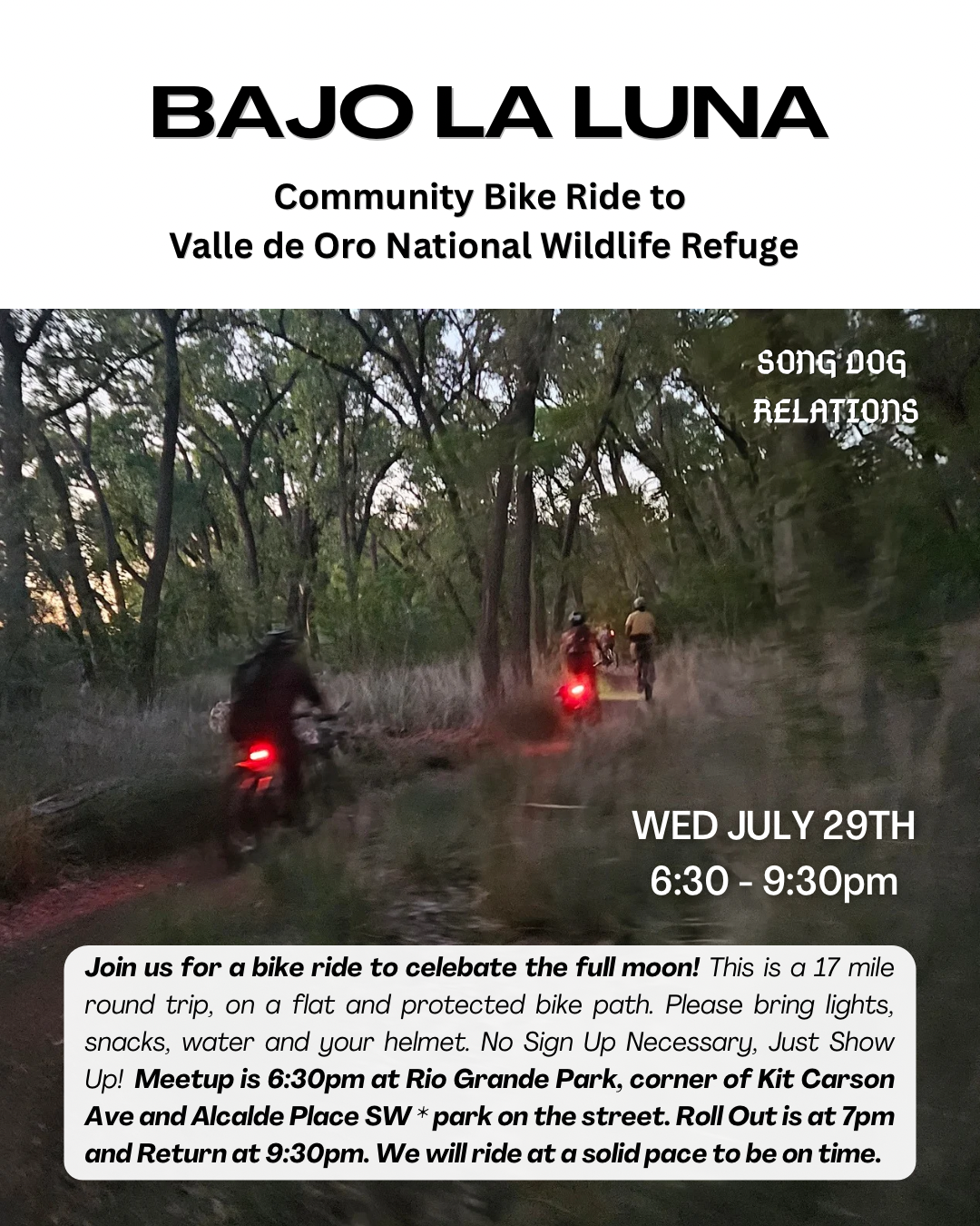 Bajo la Luna - Community Bike Ride